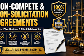 create a non compete and non solicitation agreement