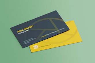 design a minimal, impactful business card and identity card