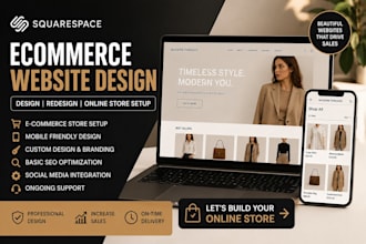 design squarespace clothing store and fashion ecommerce website