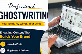 write engaging linkedin posts and thought leadership content for founders