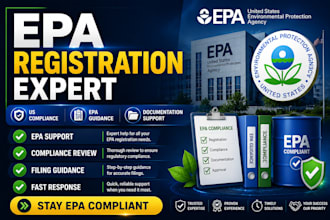 assist with epa registration and compliance support