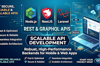 build a scalable rest or graphql API with nodejs nestjs or laravel