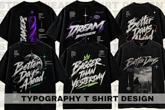 do custom and trendy t shirt design for your brand