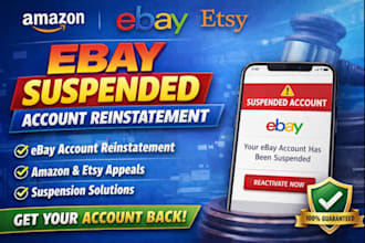 do ebay account reinstatement and solve amazon susoention mc999 suspensions