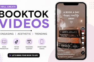 create engaging booktok videos for books, booktok video, amazon kdp marketing
