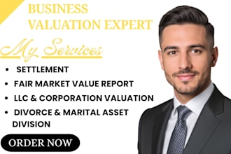 value llc, corporation, or small business for divorce cases