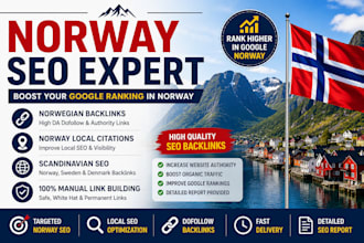 build norwegian SEO backlinks and norway local citations for google ranking