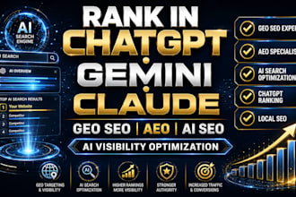 rank and boost visibility your website in chatgpt gemini claude with GEO aeo SEO