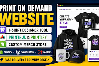 design tshirt printing website or print on demand store