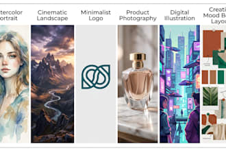 write ai image prompts for midjourney dall e and stable diffusion