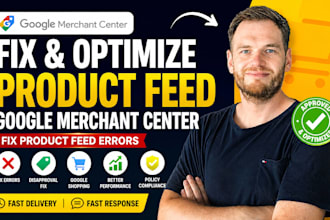 fix and optimize product feed google merchant center, fix product feed errors