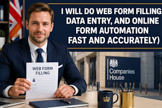 do web form filling, data entry, and online form automation fast and accurately