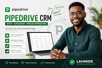 setup pipedrive CRM, pipedrive workflow automation, sales pipeline, integration