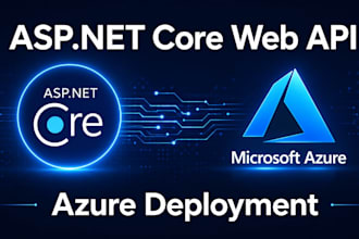 build an asp net core web API with azure deployment
