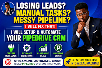 integrate pipedrive with mailchimp, hubspot, forms and lead ads, make com