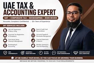 do uae bookkeeping, vat filing, and corporate tax return