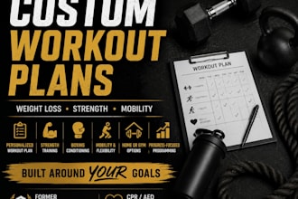 create a personalized workout plan tailored to your goals