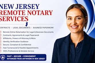 perform new jersey remote notarization for contracts and legal paperwork