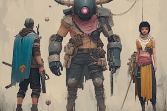 create concept or character art