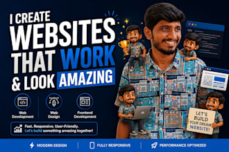 design modern business website with custom UI