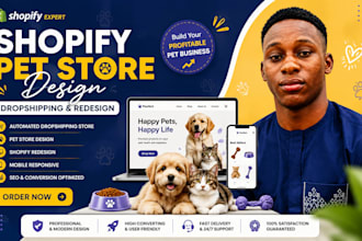 build a worthwhile pet shopify store shopify pet supplies pet website