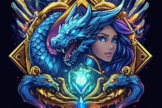 unique and detailed fantasy logo