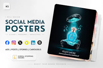 design modern social media graphics