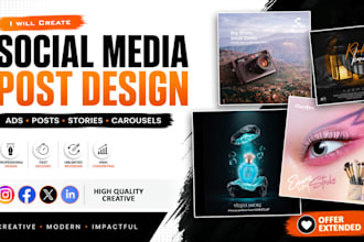 design modern social media graphics