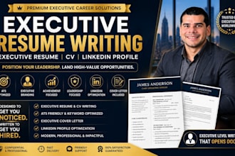 write an executive resume CV and linkedin profile