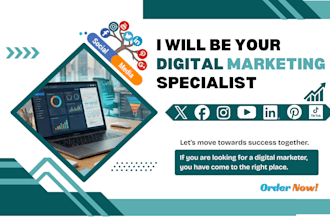 be your social media marketing specialist
