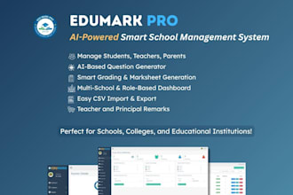 create a smart school management software for your institution