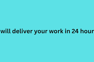 deliver your work within 24hrs