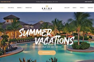 design vacation rental website, airbnb website, direct booking rental website