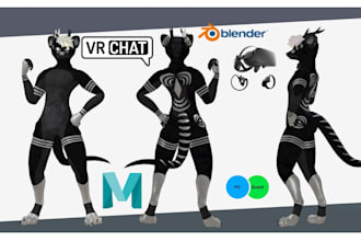 create custom vrchat avatar, anime nsfw avatar, vr charater, vrc avatar vr avi