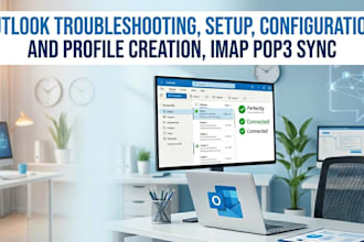 fix outlook email errors setup imap pop3 profiles and signatures