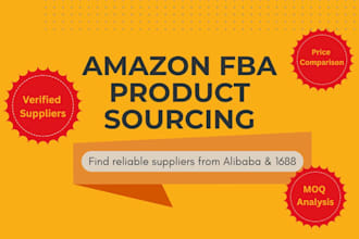 do product sourcing and supplier research for amazon fba