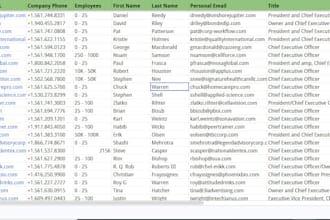do business database email list contact info data collection b2b lead generation