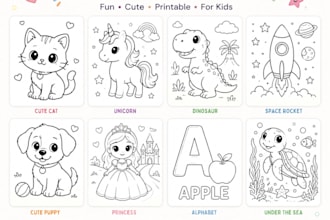 create custom printable coloring pages for kids