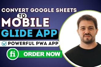 build glide app from spreadsheet, convert google sheet excel to mobile glide app