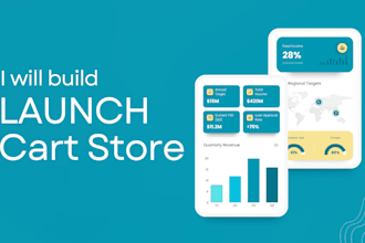 create your premium launch cart store