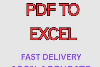 convert PDF to excel and excel to PDF professionally