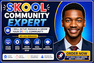 skool community setup skool online course community skool community manage