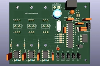 design bldc motor controller pcb for drones, robotics, and high power motors