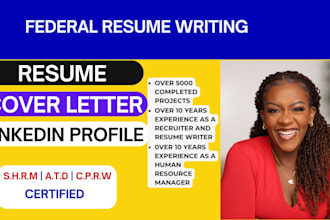 write a professional USA jobs federal resume for government positions
