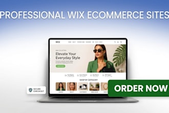 design a wix ecommerce store, online shop, checkout and product pages