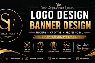 desgin professional logo and banner for your business