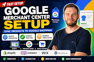 fix and setup google merchant center sync to website, business profile gmc setup