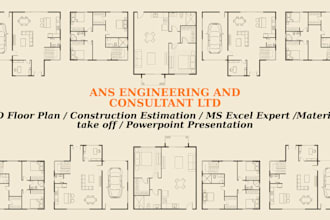 do professional autocad drafting and civil estimation