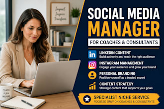 manage linkedin and instagram to generate leads for coaches consultants