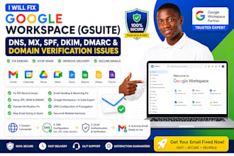 fix google workspace gsuite dns dkim dmarc and domain verification issue